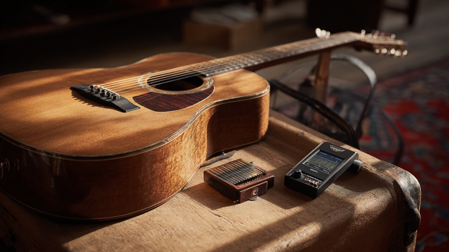 Accessoires indispensables pour guitaristes et claviéristes débutants, entre confort de jeu et pratique à domicile
